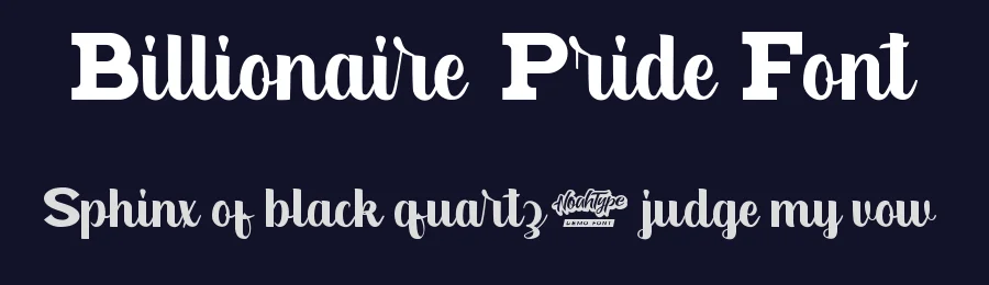Billionaire Pride Font by noahtype — Display Font — thumbnail 2