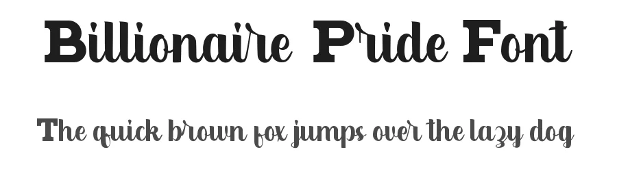 Billionaire Pride Font by noahtype — Display Font