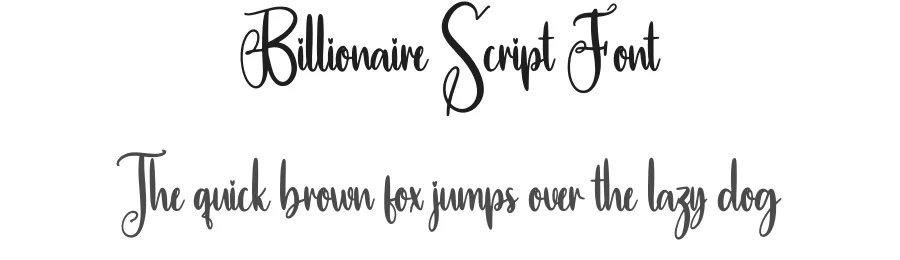 Billionaire Script Font by creativeletter — Script Handwritten Font