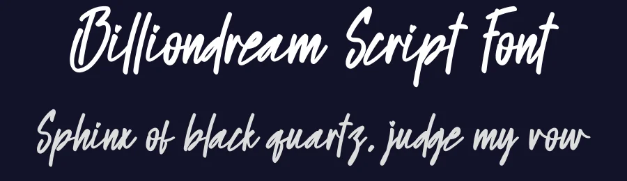 Billiondream Script Font by creativeletter — Script Handwritten Font — thumbnail 2