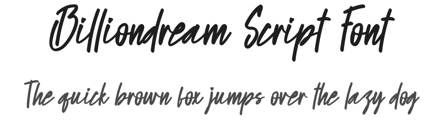 Billiondream Script Font by creativeletter — Script Handwritten Font