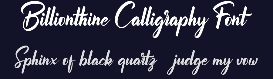 Billionthine Calligraphy Font by Ketikata Studio — Script Handwritten Font — thumbnail 2