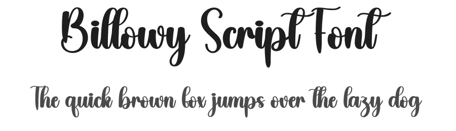 Billowy Script Font by creativeletter — Script Handwritten Font