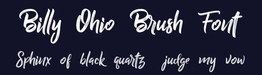 Billy Ohio Brush Font by alit design — Script Handwritten Font — thumbnail 2