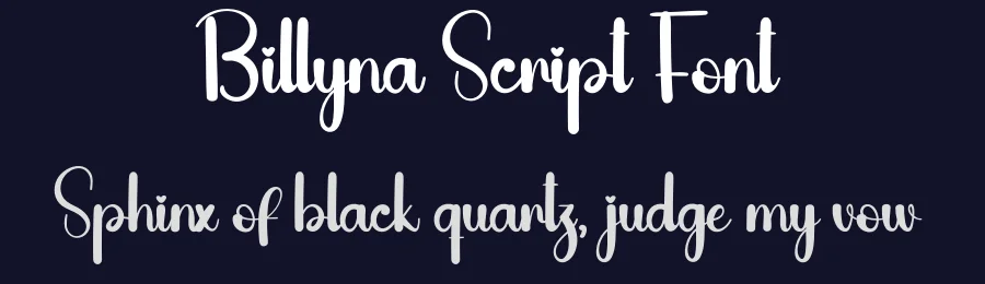 Billyna Script Font by andikastudio — Script Handwritten Font — thumbnail 2