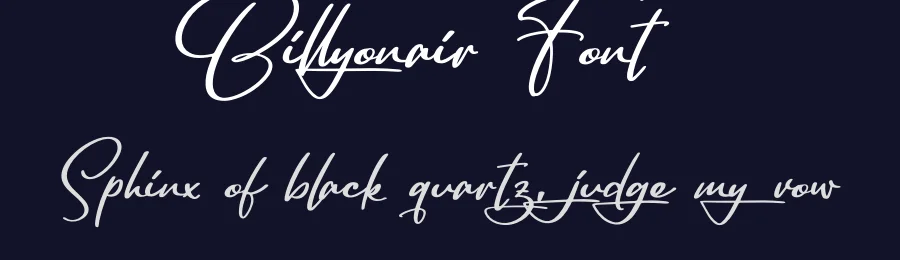 Billyonair Font by Sugartype — Decorative Font — thumbnail 2