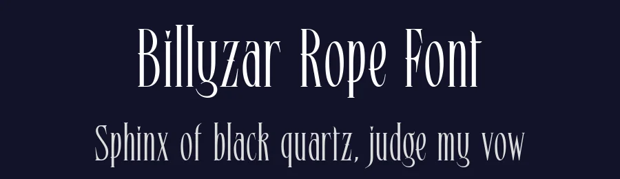 Billyzar Rope Font by alit design — Serif Font — thumbnail 2