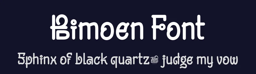 Bimoen Font by twinletter — Display Font — thumbnail 2