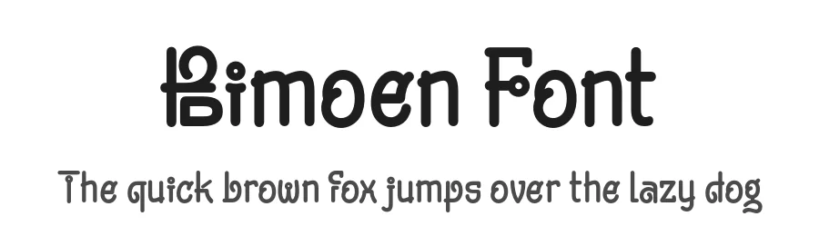 Bimoen Font by twinletter — Display Font
