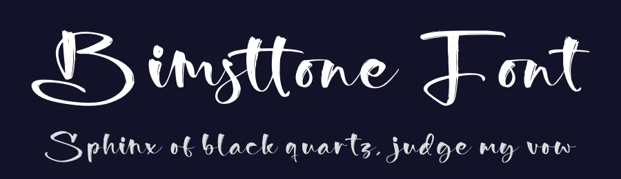 Bimsttone Font by glorytype — Script Handwritten Font — thumbnail 2