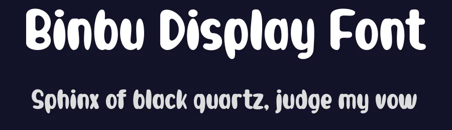 Binbu Display Font by Maiko Hatta — Display Font — thumbnail 2