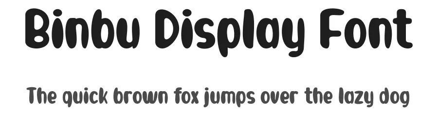 Binbu Display Font by Maiko Hatta — Display Font