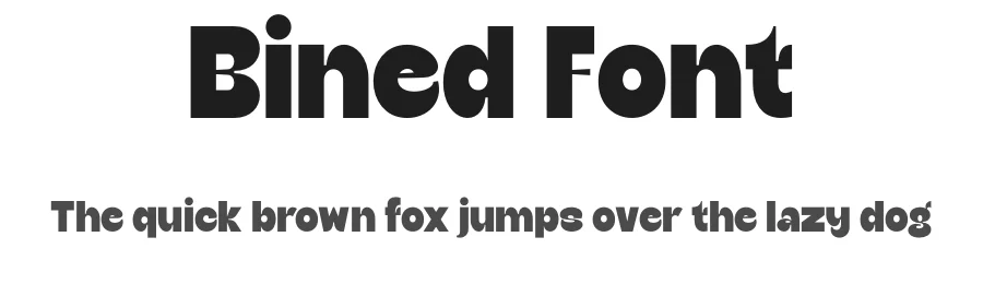 Bined Font by MaikoHatta — Display Font