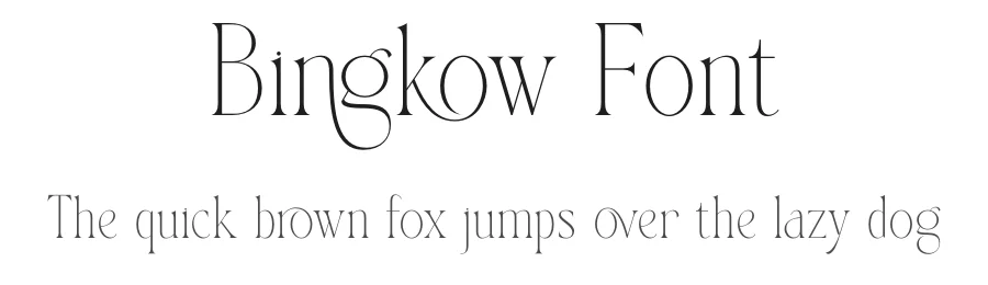 Bingkow Font by SURATMI — Serif Font