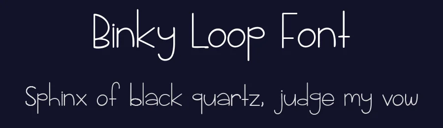 Binky Loop Font by roomspace.cl — Display Font — thumbnail 2