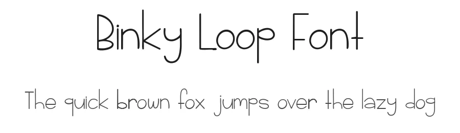 Binky Loop Font by roomspace.cl — Display Font