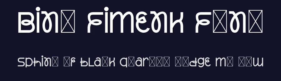 Bino Fimenk Font by Imoodev — Decorative Font — thumbnail 2