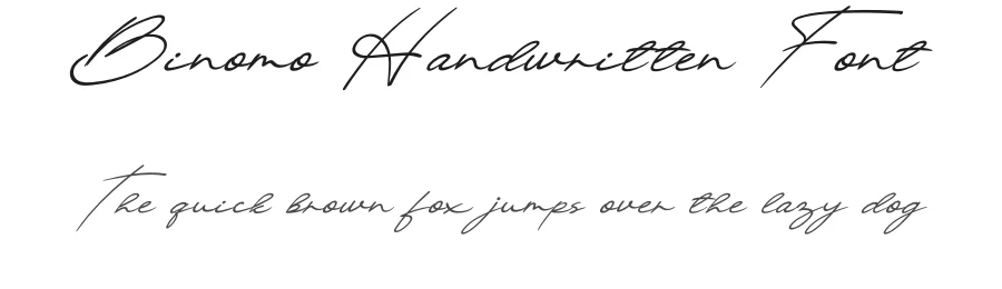Binomo Handwritten Font by andikastudio — Script Handwritten Font