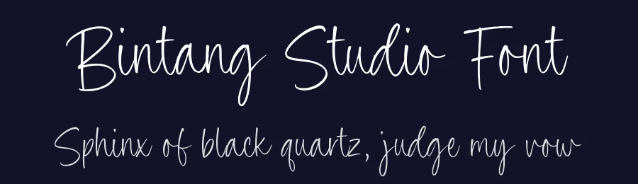 Bintang Studio Font by Timur type — Script Handwritten Font — thumbnail 2