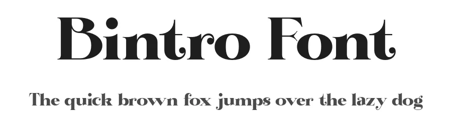 Bintro Font by Propertype — Display Font