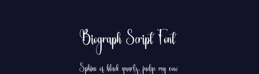 Biograph Script Font by freshtypeink — Script Handwritten Font — thumbnail 2