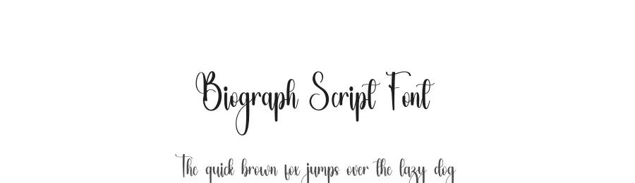 Biograph Script Font by freshtypeink — Script Handwritten Font