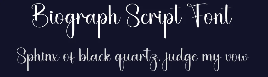 Biograph Script Font by creativeletter — Script Handwritten Font — thumbnail 2