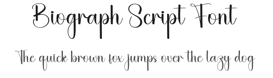 Biograph Script Font by creativeletter — Script Handwritten Font