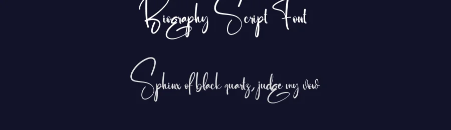 Biography Script Font by creativeletter — Script Handwritten Font — thumbnail 2