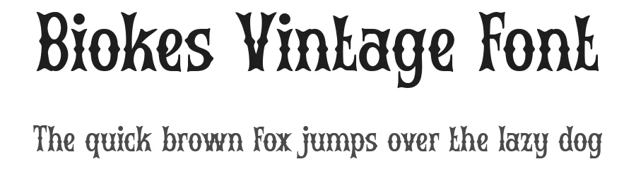 Biokes Vintage Font by Imoodev — Decorative Font