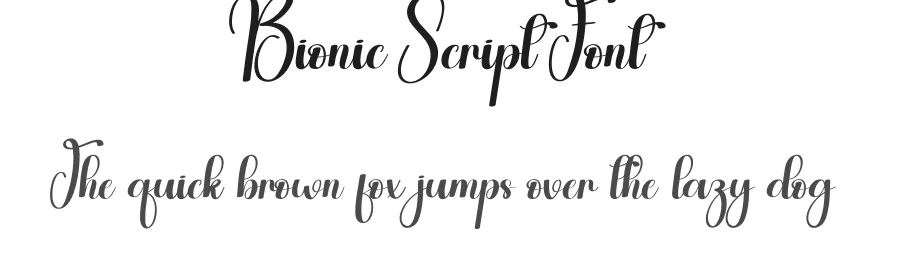 Bionic Script Font by andikastudio — Script Handwritten Font
