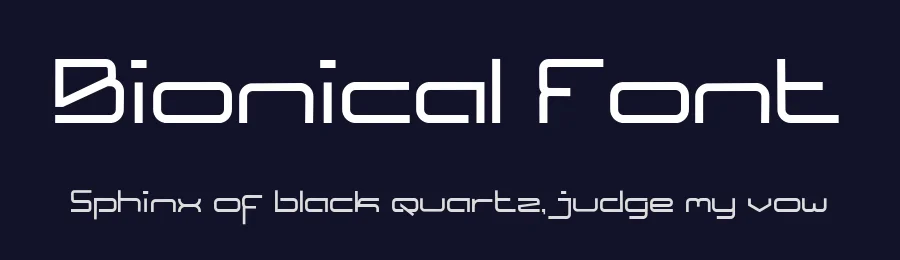 Bionical Font by NUGS — Sans Serif Font — thumbnail 2