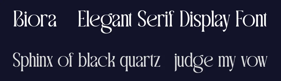 Biora – Elegant Serif Display Font by FlawlessAndCo — Display Font — thumbnail 2