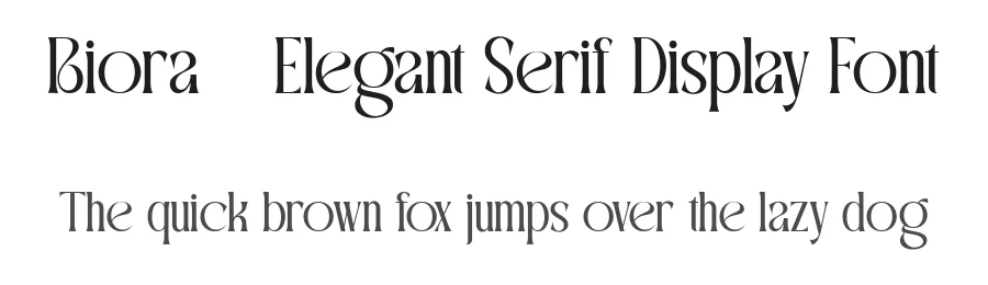 Biora – Elegant Serif Display Font by FlawlessAndCo — Display Font