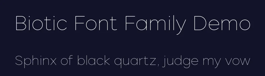 Biotic Font Family Demo by TypeUnion — Sans Serif Font — thumbnail 2
