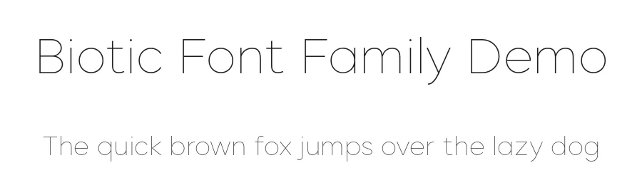 Biotic Font Family Demo by TypeUnion β Sans Serif Font