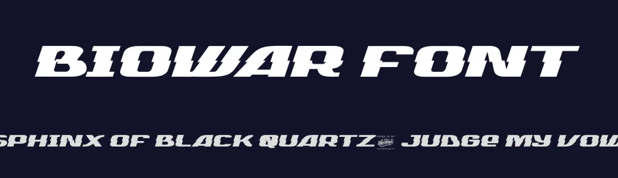 Biowar Font by Almarkha Type — Display Font — thumbnail 2