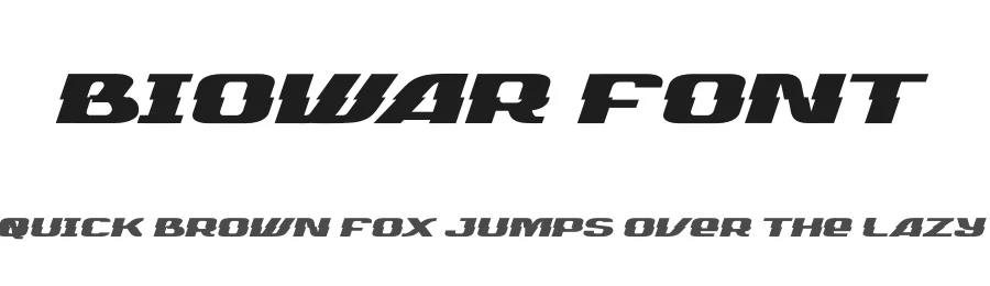 Biowar Font by Almarkha Type — Display Font