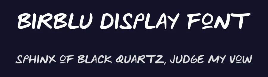 Birblu Display Font by fajarrusalem — Decorative Font — thumbnail 2