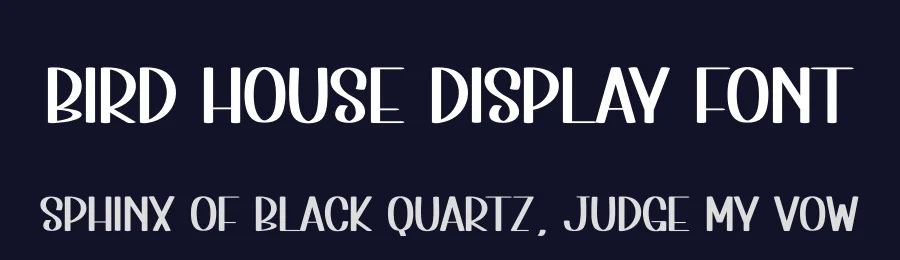Bird House Display Font by andikastudio — Display Font — thumbnail 2