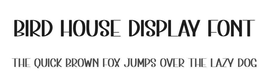 Bird House Display Font by andikastudio — Display Font