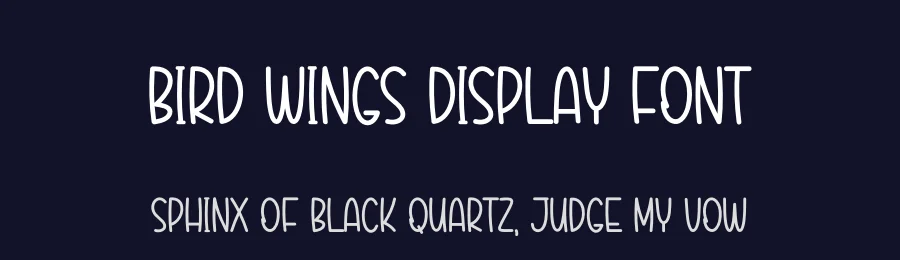 Bird Wings Display Font by Kecimpring — Display Font — thumbnail 2