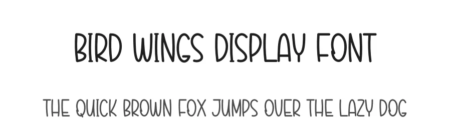 Bird Wings Display Font by Kecimpring — Display Font