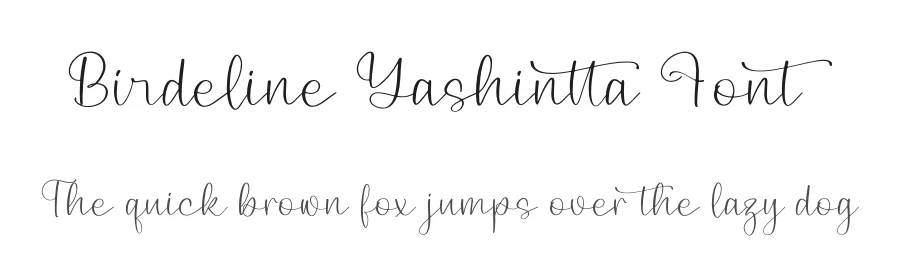 Birdeline Yashintta Font by Storytype — Script Handwritten Font