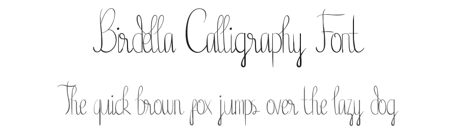 Birdella Calligraphy Font by edricstudio — Script Handwritten Font