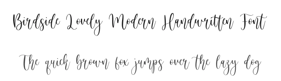 Birdside Lovely Modern Handwritten Font by balpirick — Script Handwritten Font