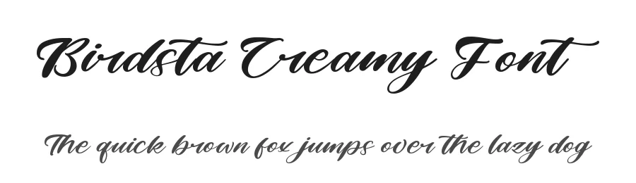 Birdsta Creamy Font by stylishtype.co — Script Handwritten Font