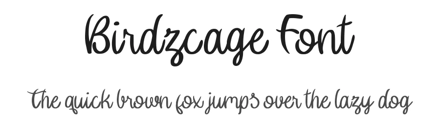 Birdzcage Font by fourtypestd — Script Handwritten Font