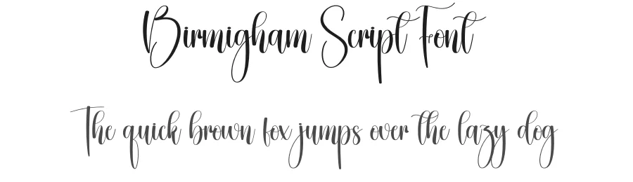 Birmigham Script Font by creativeletter — Script Handwritten Font