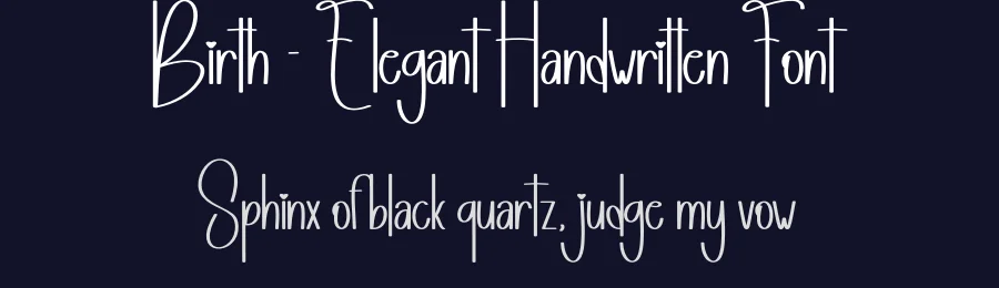 Birth – Elegant Handwritten Font by andikastudio — Script Handwritten Font — thumbnail 2